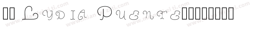 全包Lydia Puente字体字体转换